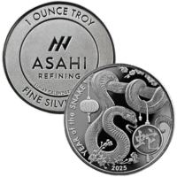Lunar Dragon 1 oz Silver Round | Asahi Refining - Asahi Refining